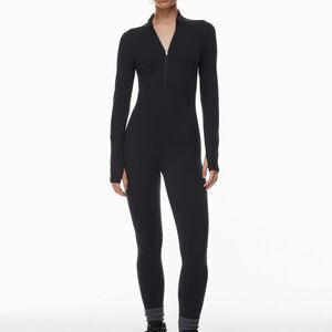 Aritzia TNA Butter Black Zip-Up Hoodie M NEW WITH TAGS